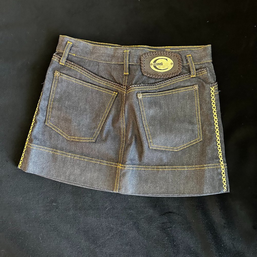Vintage Just Cavalli Jean Skirt Size 42 IT